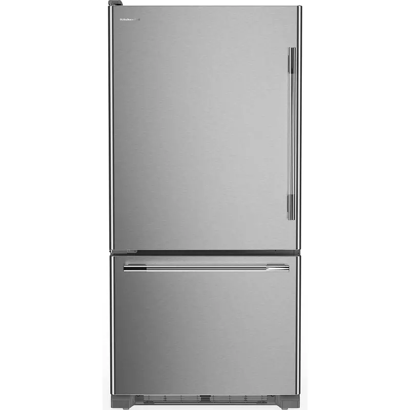 Kitchenaid 30-Inch 19 Cu. Ft. Bottom-Freezer Refrigerator – Freestanding Model Krbl130Sps 1