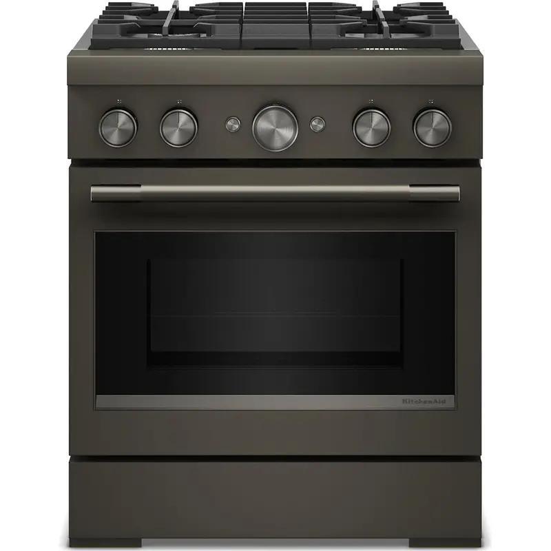 Kitchenaid 30-Inch Commercial-Style Freestanding Dual-Fuel Range (Kfds930Sbe) 1