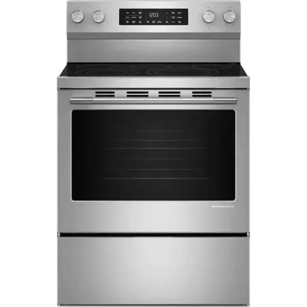 Kitchenaid 30-Inch Freestanding Electric Range With Convection Oven (Ykfes330Tps) 1
