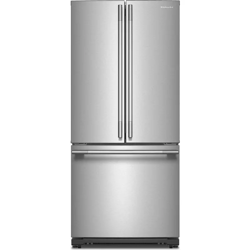 Kitchenaid 30-Inch Freestanding French-Door Refrigerator – 20 Cu. Ft. With Water Dispenser (Krff330Sps) 1