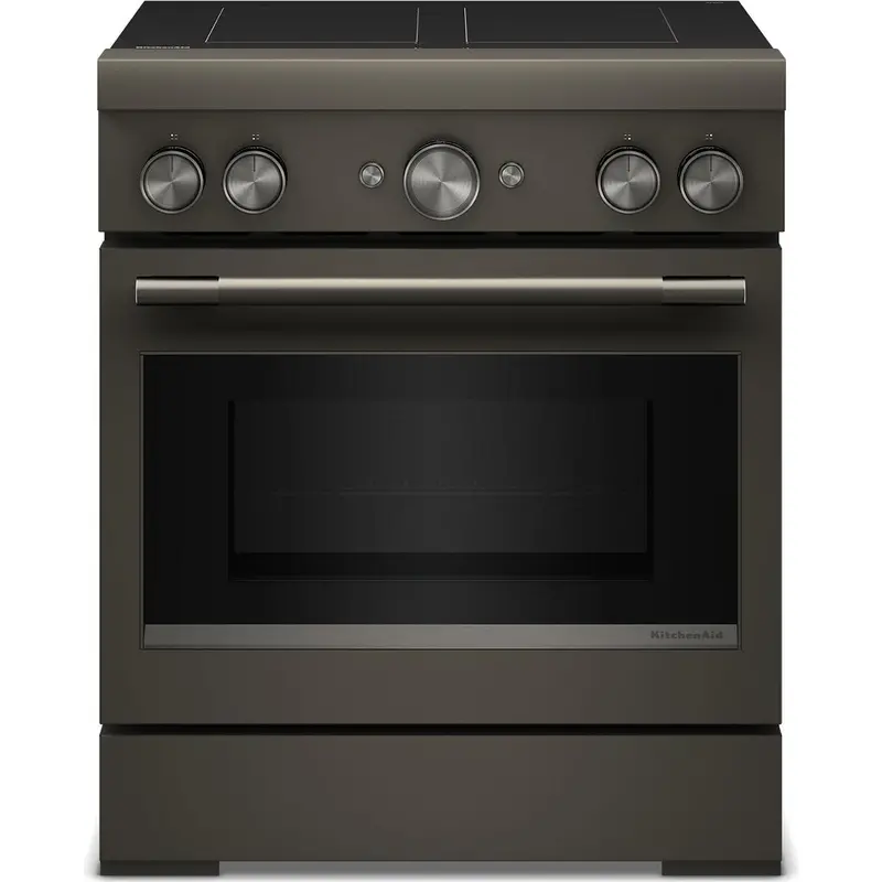 Kitchenaid 30-Inch Freestanding Induction Range With Quad Elements (Kfis930Sbe) 1
