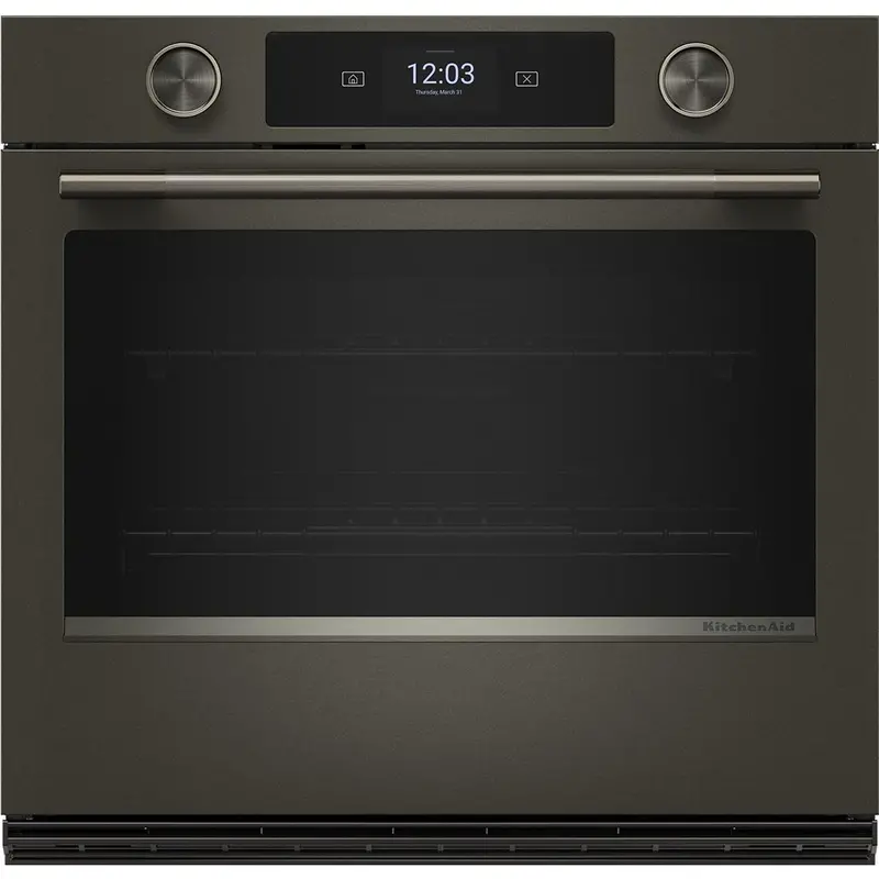 Kitchenaid 30-Inch Stainless Steel Convection Wall Oven – Koes730Sbe 1