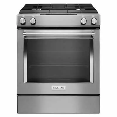 Kitchenaid 30" Slide-In Dual-Fuel Range (Gas Cooktop + Electric Oven) – Ksdg950Ess 1
