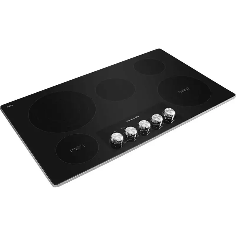 Kitchenaid 36" Built-In Electric Cooktop With Even-Heat™ Ultra Power™ Element – Kces556Hss 1