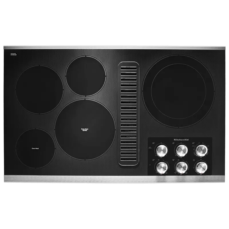 Kitchenaid 36" Electric Cooktop – 5-Element Design, Smooth Ceramic Surface (Kced606Gss) 1