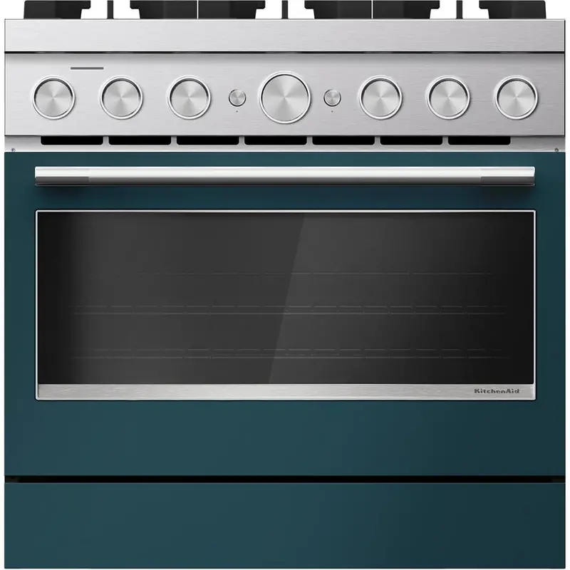 Kitchenaid 36" Freestanding Dual-Fuel Commercial-Style Range – Kfds936Sag 1