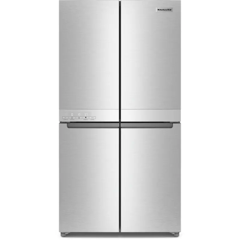 Kitchenaid 36-Inch Counter-Depth 4-Door Refrigerator: 19.4 Cu. Ft., Printshield™ Finish – Krqc506Mps 1