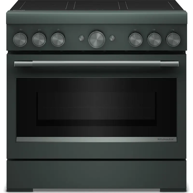 Kitchenaid 36-Inch Freestanding Induction Range With Six Cooking Elements (Kfis936Sjp) 1