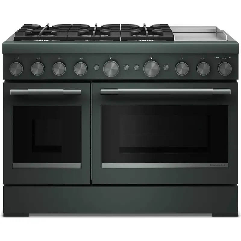Kitchenaid 48" Freestanding Dual-Fuel Commercial-Style Range With Griddle – Kfdd948Sjp 1