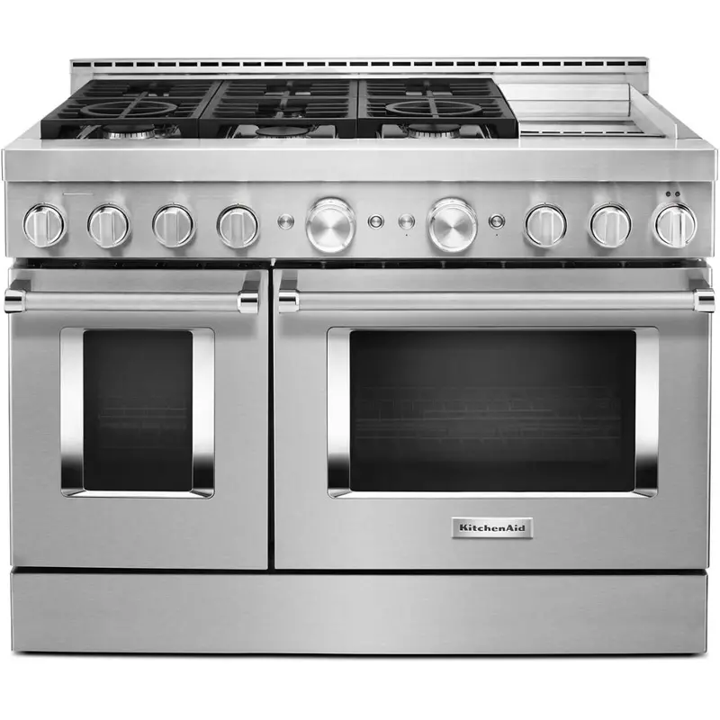 Kitchenaid 48" Freestanding Gas Range Featuring Even-Heat™ True Convection – Kfgc558Jss 1