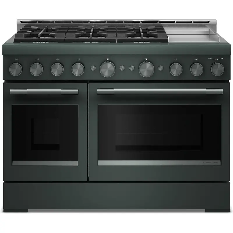Kitchenaid 48-Inch 6-Burner Gas Range With Griddle – Freestanding Kfgd948Sjp 1