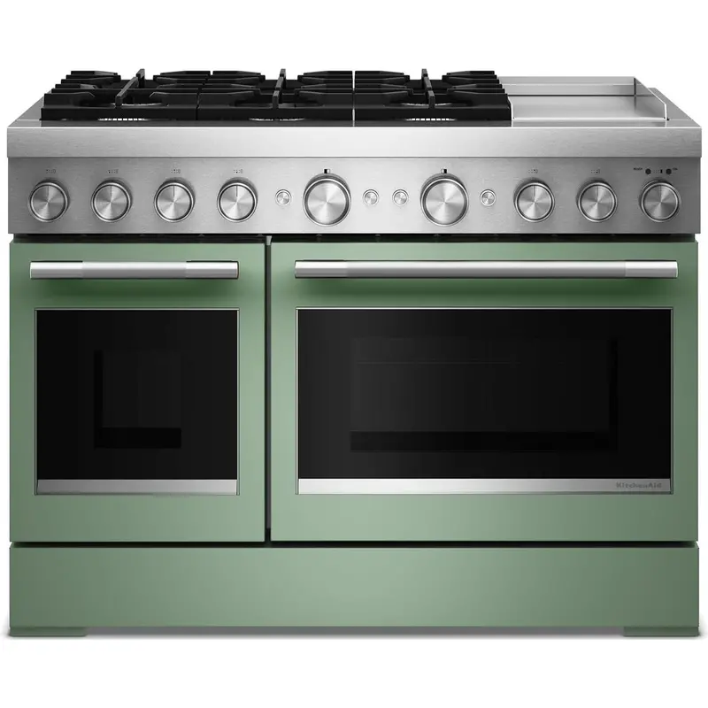 Kitchenaid 48-Inch Commercial-Style Dual-Fuel Range With Griddle (Kfdd948Sdc) 1