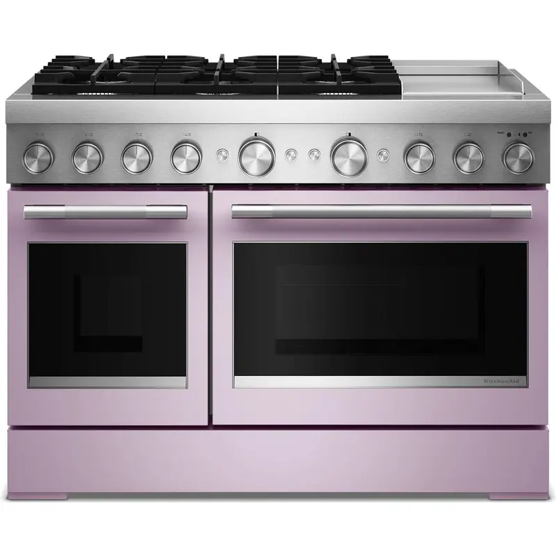Kitchenaid 48-Inch Freestanding Dual-Fuel Range With Griddle – Commercial Grade (Kfdd948Swf) 1