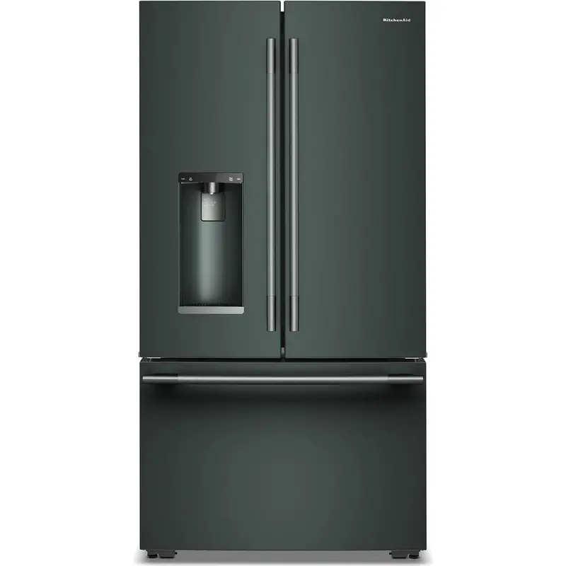Kitchenaid Counter-Depth French-Door Refrigerator (23.1 Cu. Ft.) With External Ice & Water – Stainless Krfc536Sjp 1