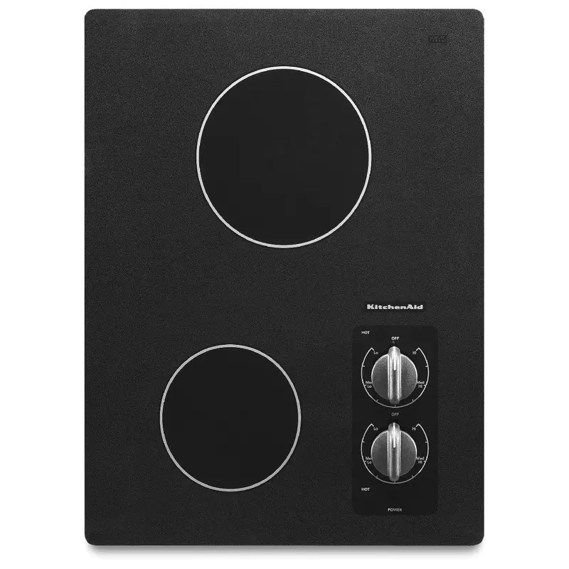 Kitchenaid Kecc056Rbl 15-Inch Built-In 2-Element Electric Cooktop 1