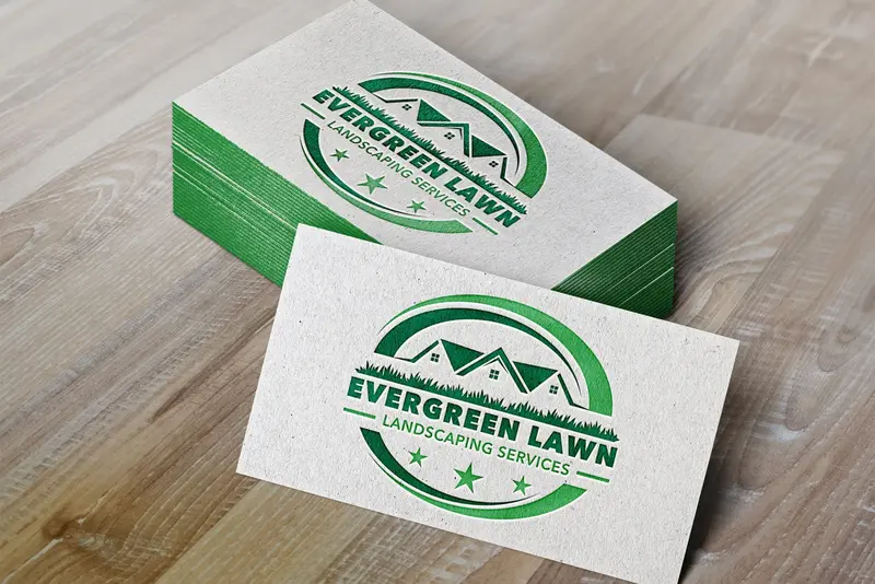 Landscape Service Logo Design | Lawn Care & Yard Maintenance Branding 1