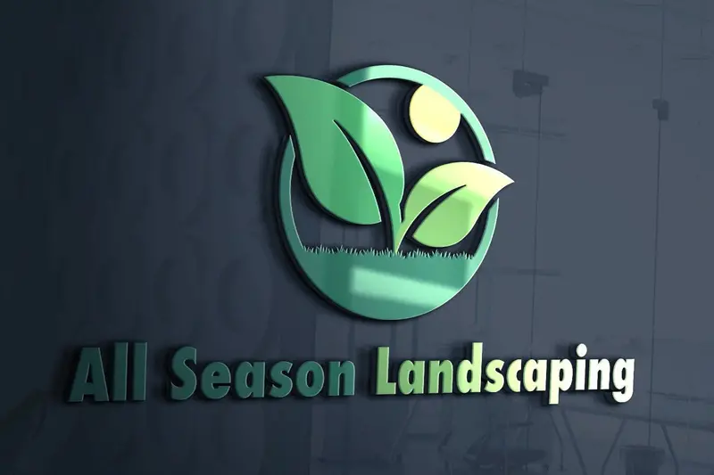 Landscaping Business Logo Featuring Leaf Motifs And Lawn Service Identity 1