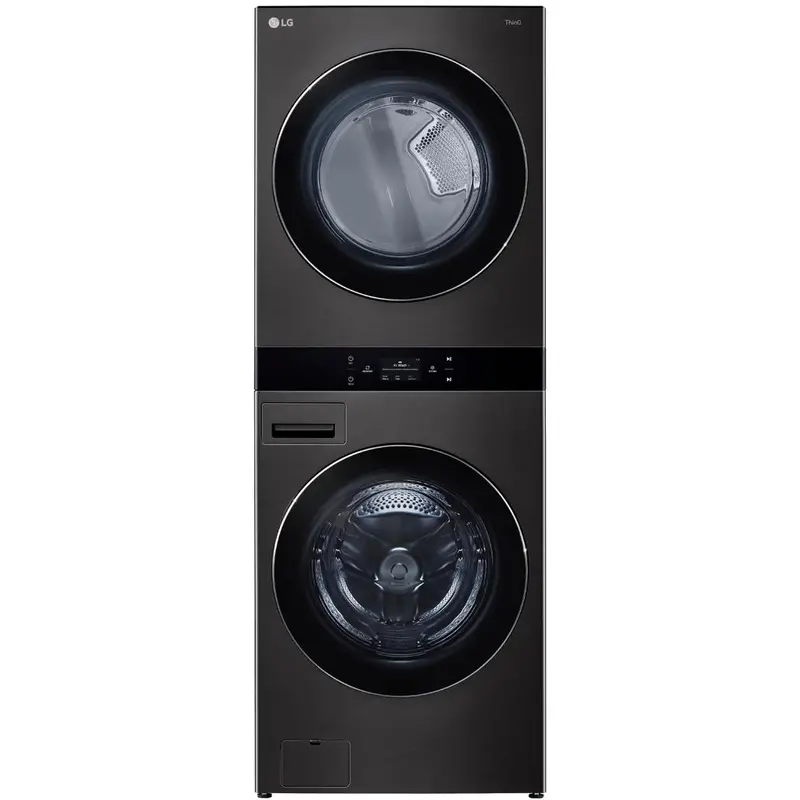 Lg Wkex300Hba Stacked Electric Washer-Dryer With Turbowash 360 1