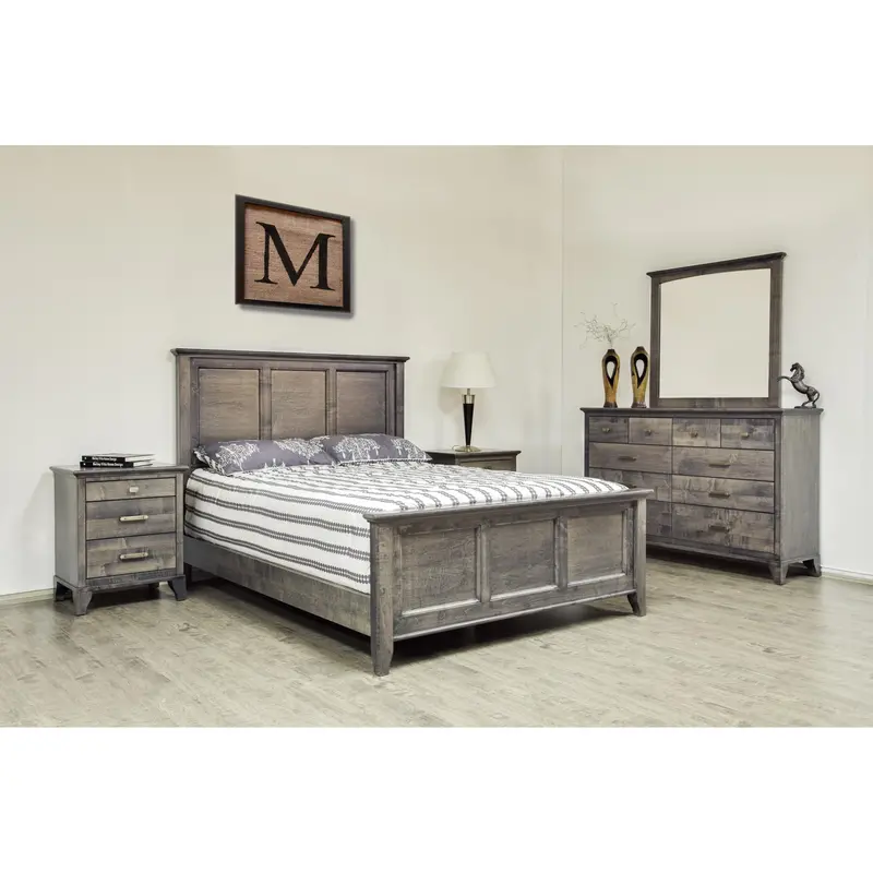 Mako Acer 5800 Queen Panel Bedroom Set – 6-Piece Modern Wood Collection 1