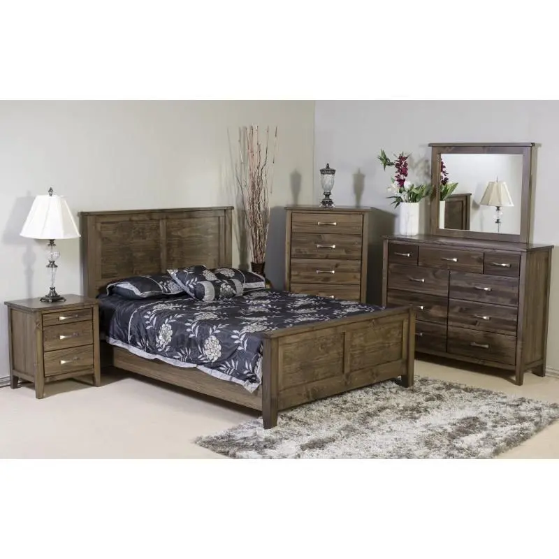 Mako Scarlet 4100 Queen Bedroom Set – 7-Piece Wood Furniture Collection 1