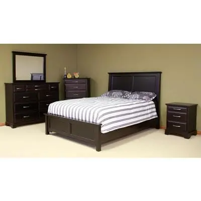 Mako Symphony Queen Bedroom Set – 7-Piece Rustic Wood Furniture Collection 1