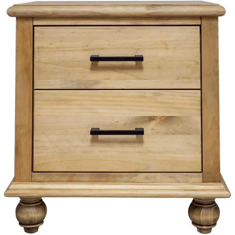 Mako Victoria Solid Wood Nightstand – 8300-60 Bedroom Accent 1