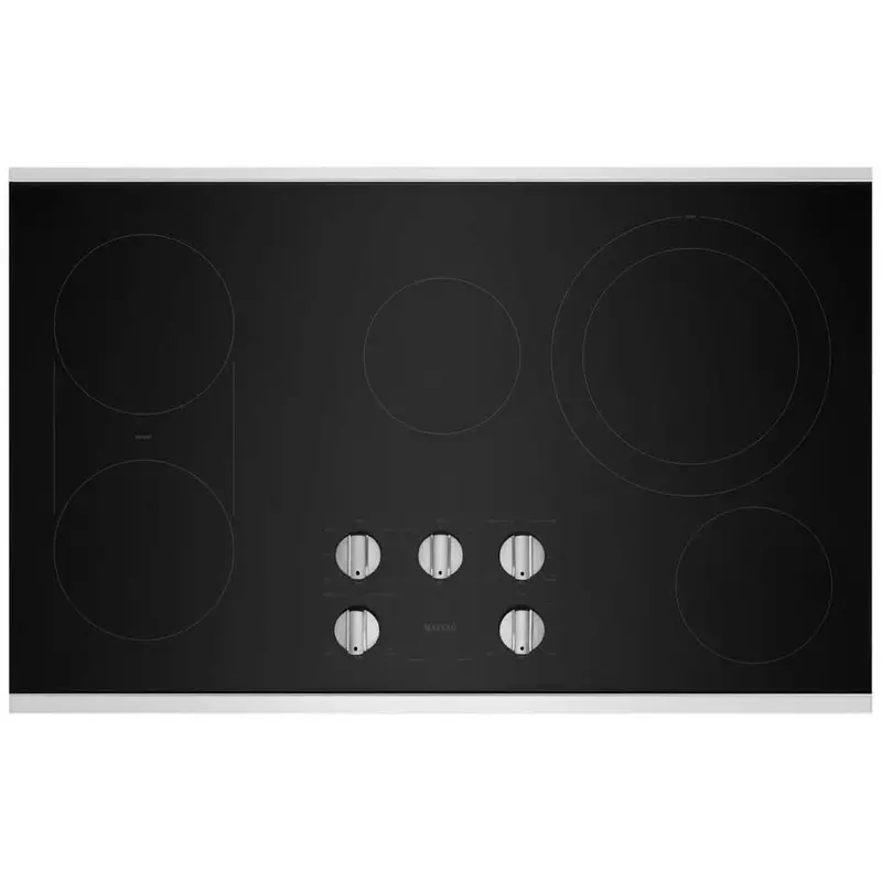 Maytag 36-Inch Built-In Electric Cooktop With Reversible Grill & Griddle – Mec8836Hs 1