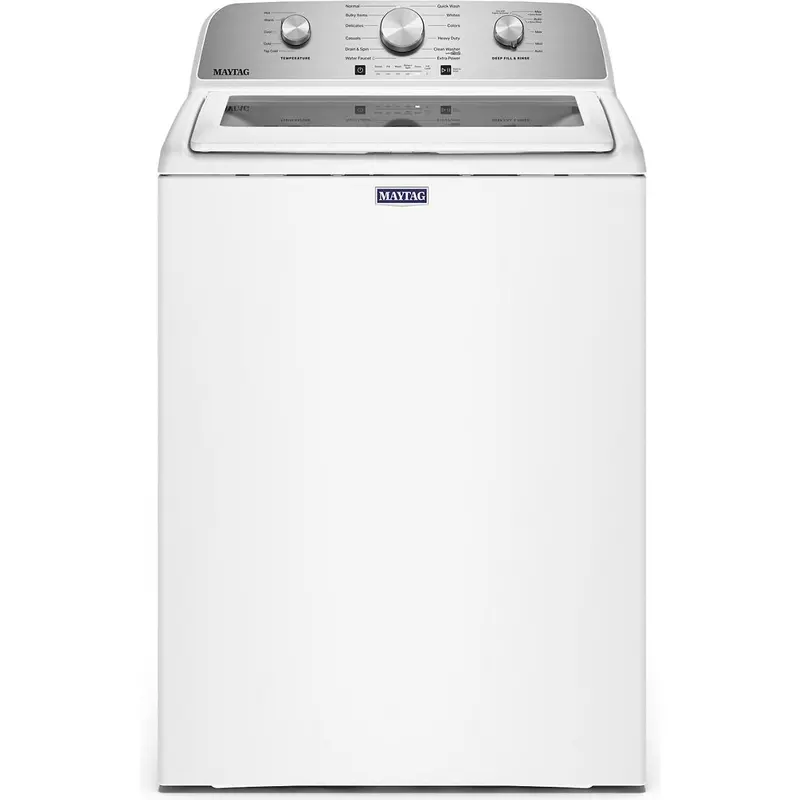 Maytag 5.4 Cu. Ft. Top-Load Washer With Built-In Water Faucet – Mtw5205Tw 1