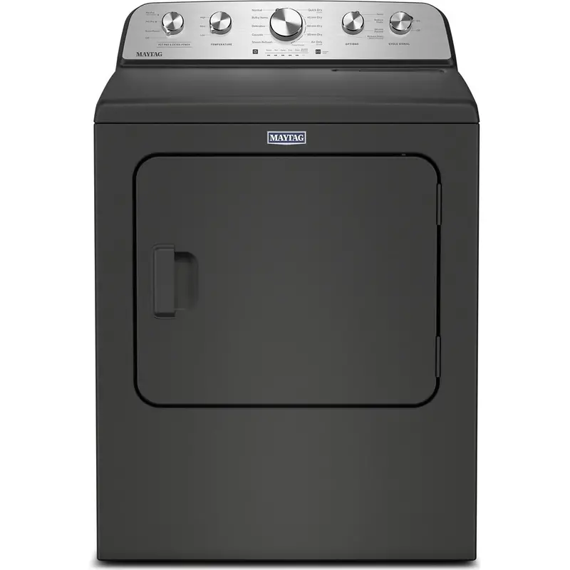 Maytag 7.0 Cu. Ft. Electric Dryer – Pet Pro Functionality, Black Stainless Steel Ymed5605Ru 1
