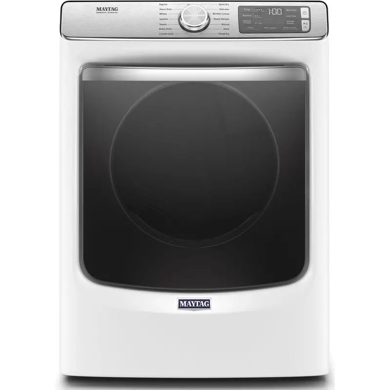 Maytag Ymed8630Hw 7.3 Cu. Ft. White Electric Dryer Featuring Enhanced Moisture Detection 1
