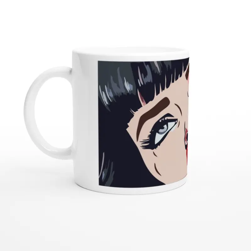 Mia Wallace ‘Nose Bleed’ Pulp Fiction Ceramic Mug (330 Ml) 1