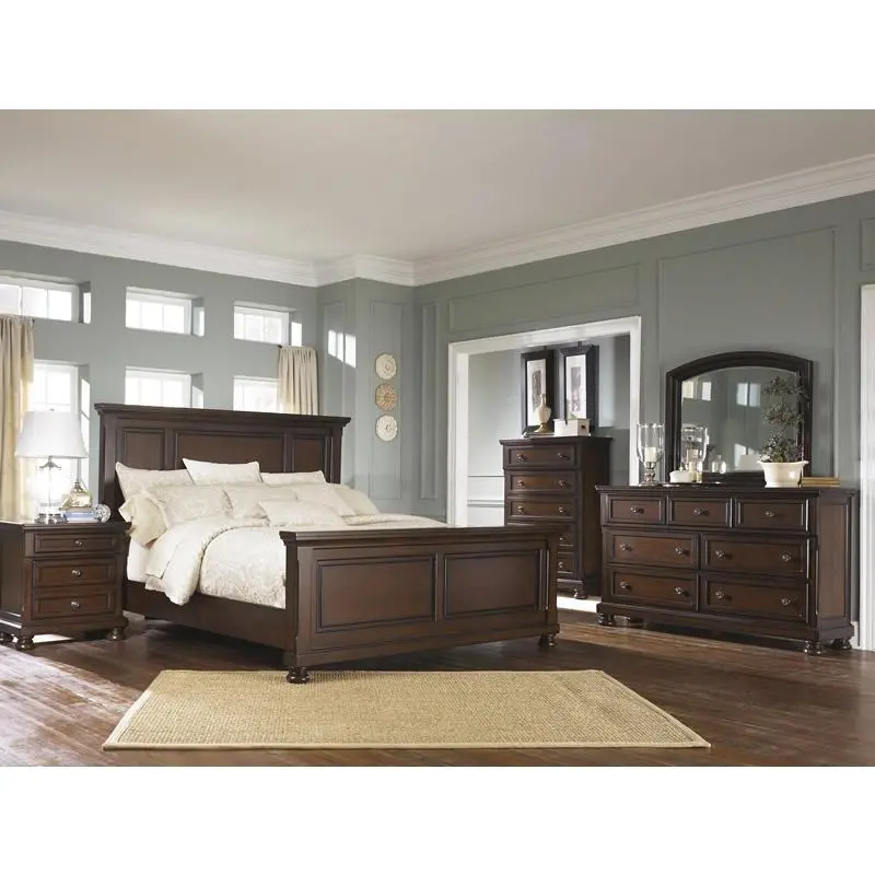 Millennium Porter B697B33 King Bedroom Set – 7-Piece Panel Collection 1