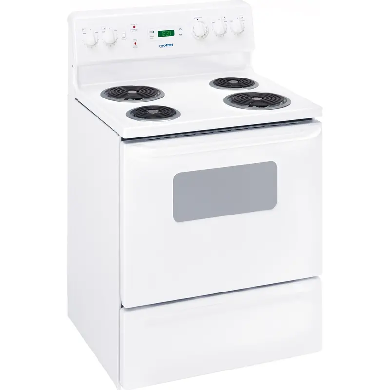 Moffat Mcbs525Dnww 30-Inch Freestanding Electric Range With Sensitemp Coils 1
