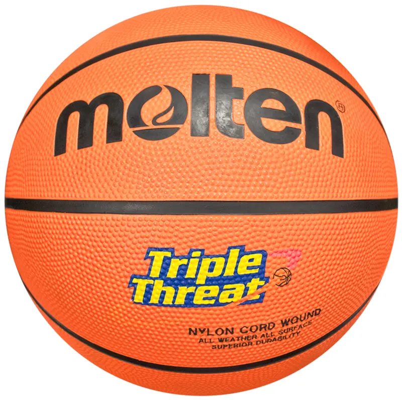 Molten Triple Threat Rubber Basketball – Durable All-Surface Design 1