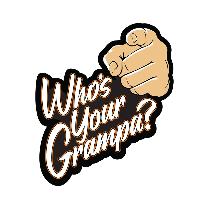 Mr. Sam 'Who'S Your Grampa?' Funny Sticker 1