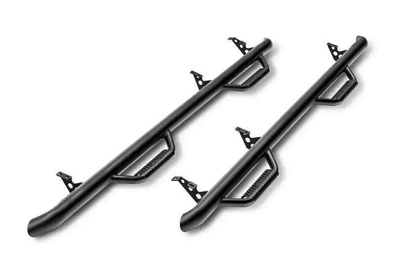 N-Fab Nerf Steps – T0786Cc-Tx, Black, Two-Step, Fits 2007–2021 Toyota Tundra Crewmax 5'6" Bed 1