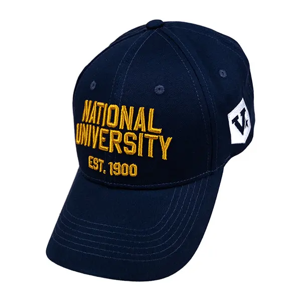 National University Uaap Embroidered Cap – 'Established' Logo, Structured Fit 1