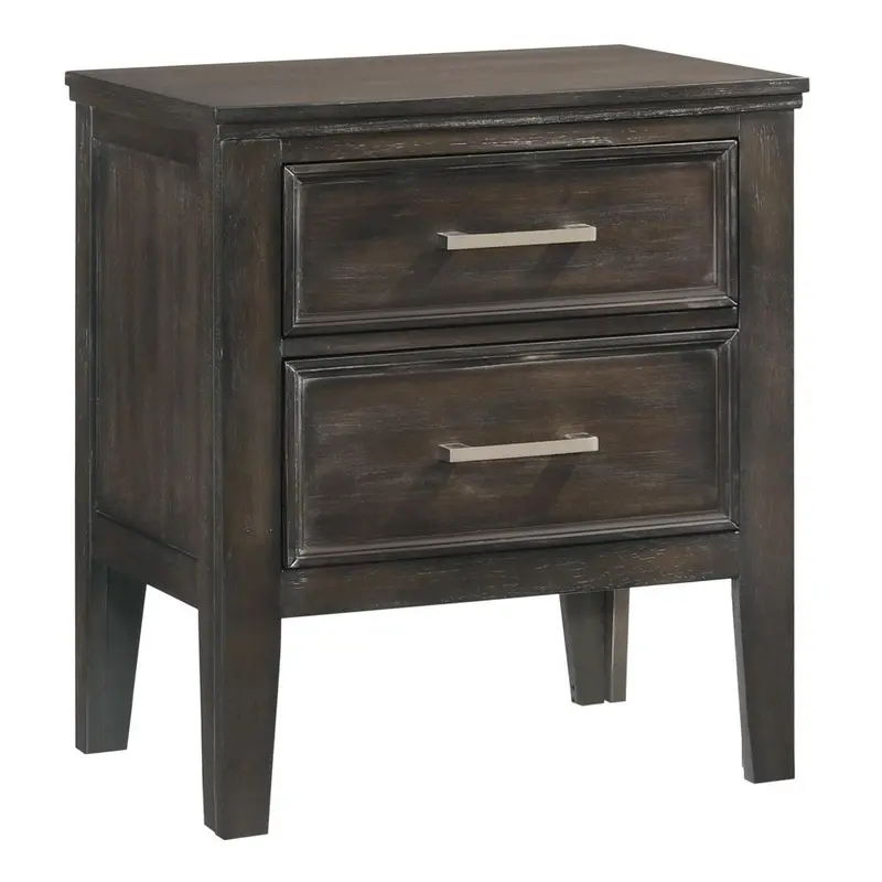 New Classic Andover Nutmeg Nightstand With Storage – Model B677B-040 1