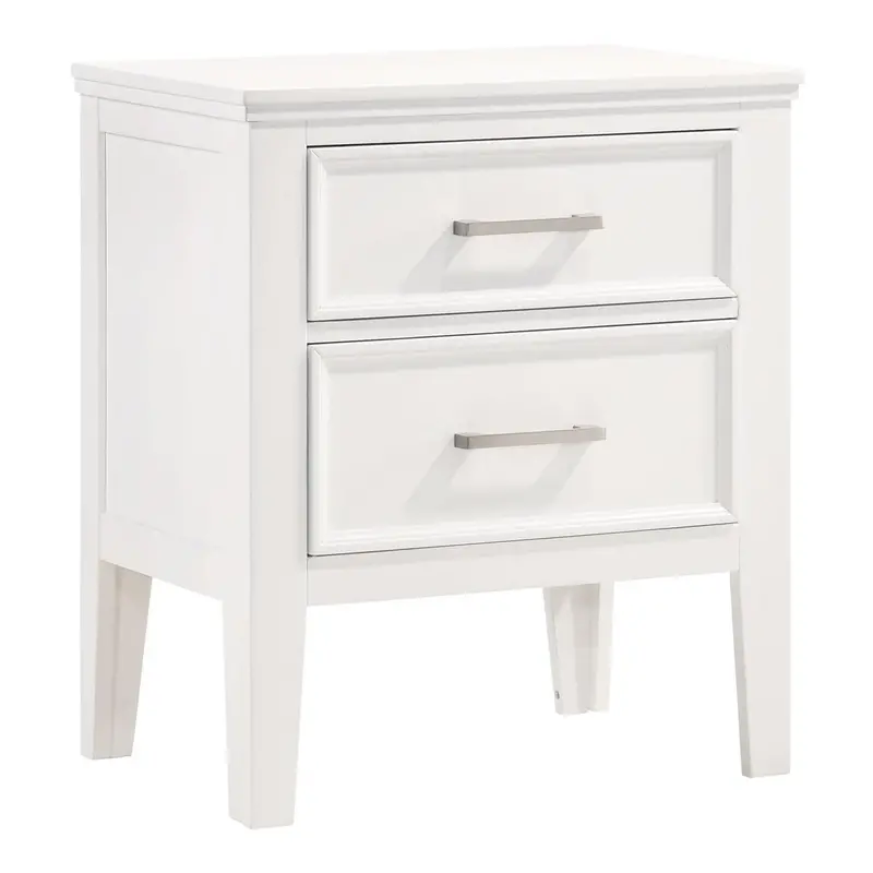 New Classic Andover White Nightstand With Drawer – Model B677W-040 1