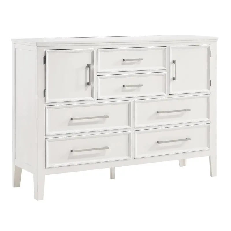 New Classic Andover White Six-Drawer Dresser – Model B677W-050 1