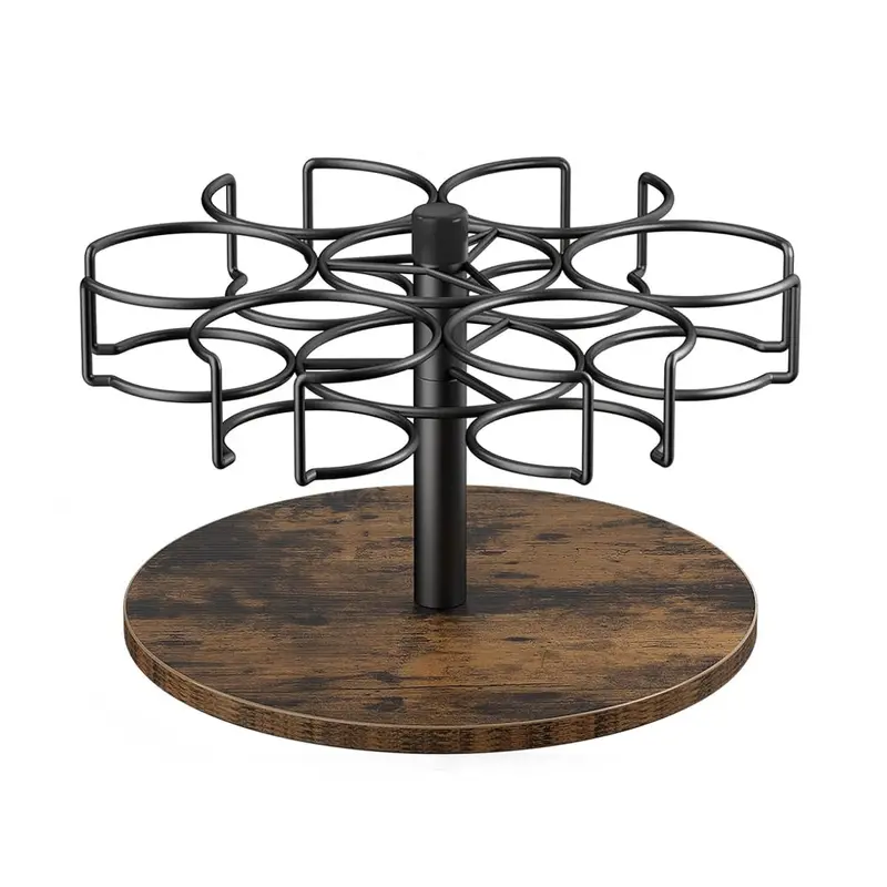 Nouri 360° Rotating Bottle Organizer – Compact Vertical Rack For Drinkware 1