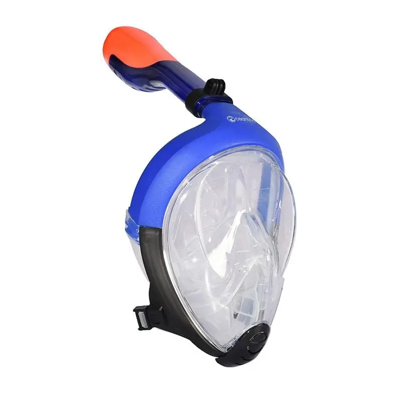 Oceantric Adult Full-Face Snorkel Mask With Dry Top System – Blue 1