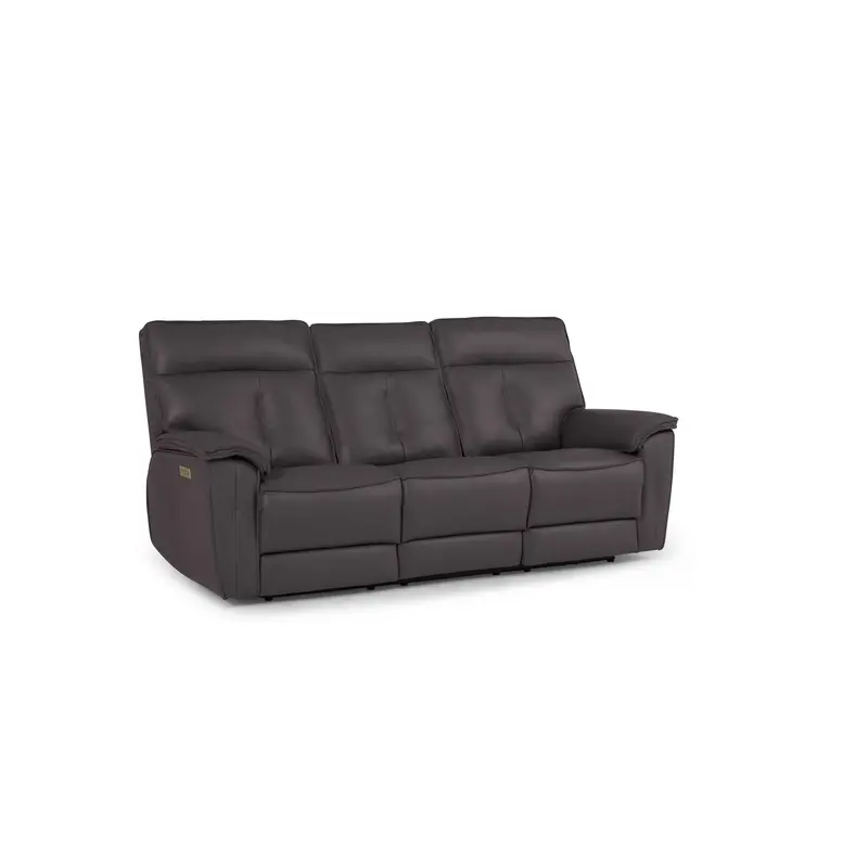 Palliser Oakley 41187-L6 Power Reclining Sofa With Motorized Headrest And Lumbar – Bali Carob Finish 1