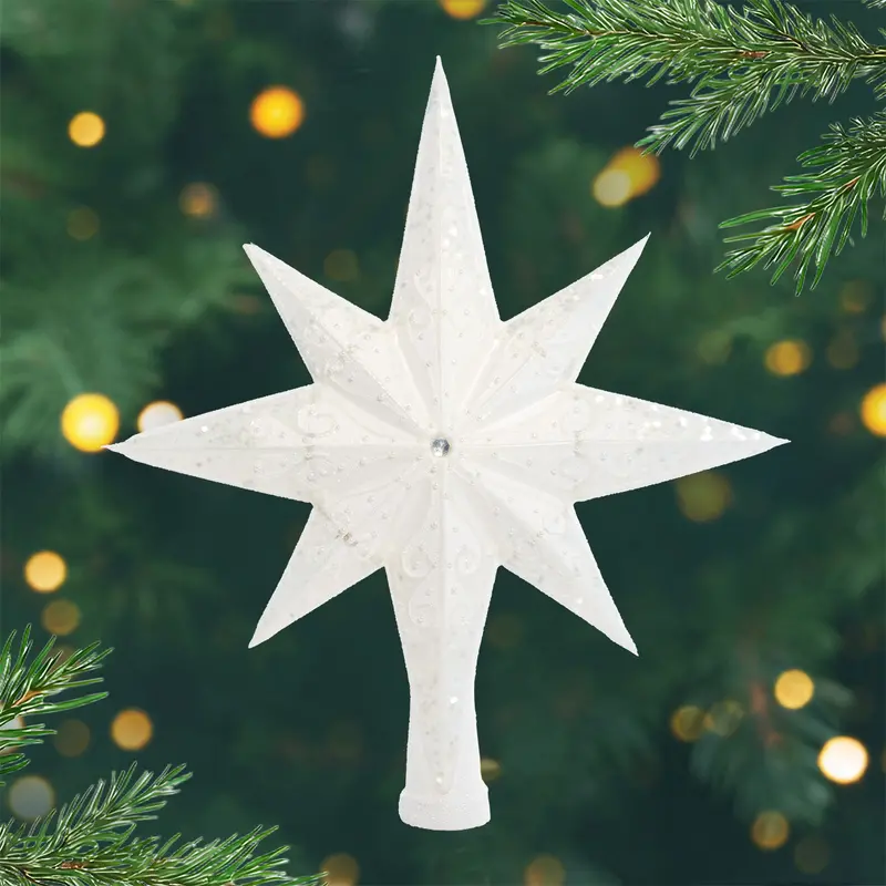Pearl-Embellished Stellar Ornament – Elegant Finial Accent 1