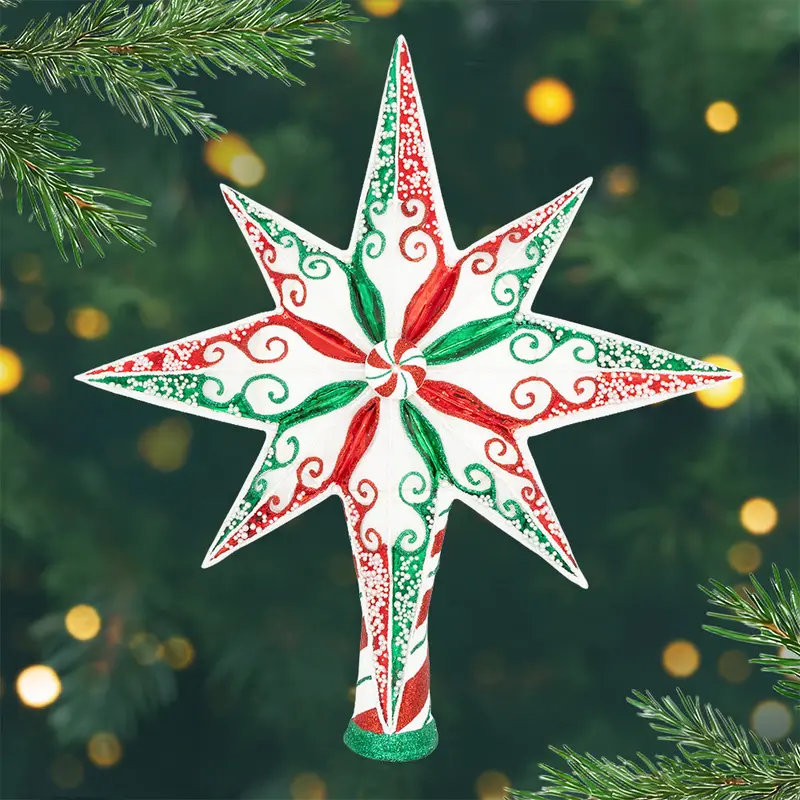 Peppermint Starlight Ornament 1