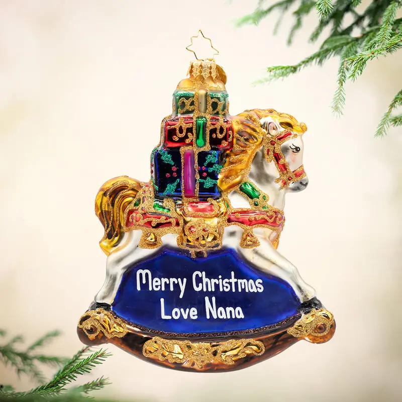 Personalized Rockin' Around Christmas Ornament 1