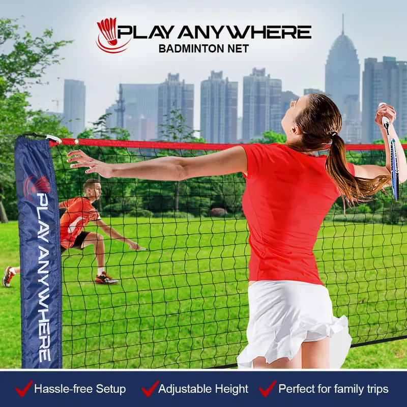 Play Anywhere Portable Badminton Net – Singles & Doubles Ready 1