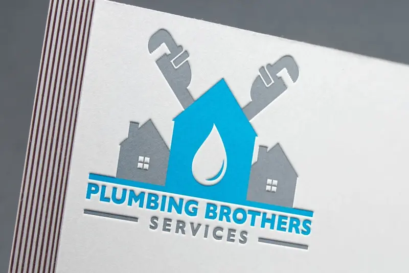 Plumbing Business Logo With Wrench Motif | Service-Oriented Brand Design 1