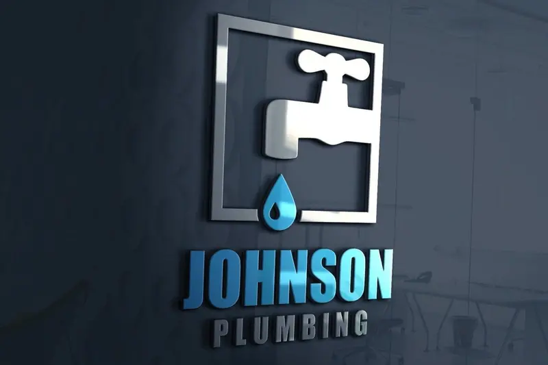 Plumbing Services Logo With Faucet And Tool-Based Visual Identity 1