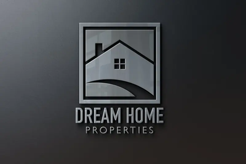 Residential Property Management Logo With Home And Realty Focus 1